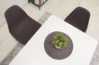 2-ių kėdžių komplektas Osaka, juodas/rudas kaina ir informacija | Virtuvės ir valgomojo kėdės | pigu.lt