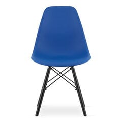 3-ių kėdžių komplektas Osaka, mėlynas/juodas kaina ir informacija | Virtuvės ir valgomojo kėdės | pigu.lt