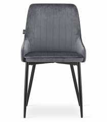3-ių kėdžių komplektas Monza, pilkas kaina ir informacija | Virtuvės ir valgomojo kėdės | pigu.lt