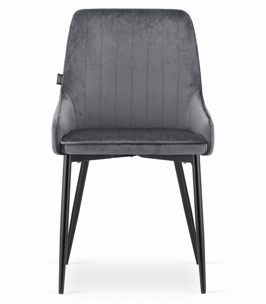 3-ių kėdžių komplektas Monza, pilkas kaina ir informacija | Virtuvės ir valgomojo kėdės | pigu.lt