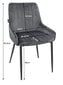 2-ių kėdžių komplektas Monza, pilkas kaina ir informacija | Virtuvės ir valgomojo kėdės | pigu.lt