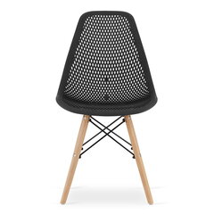 Комплект из 3 стульев Maro, черный цена и информация | Стулья для кухни и столовой | pigu.lt