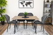 3-ių kėdžių komplektas Terni, pilkas kaina ir informacija | Virtuvės ir valgomojo kėdės | pigu.lt
