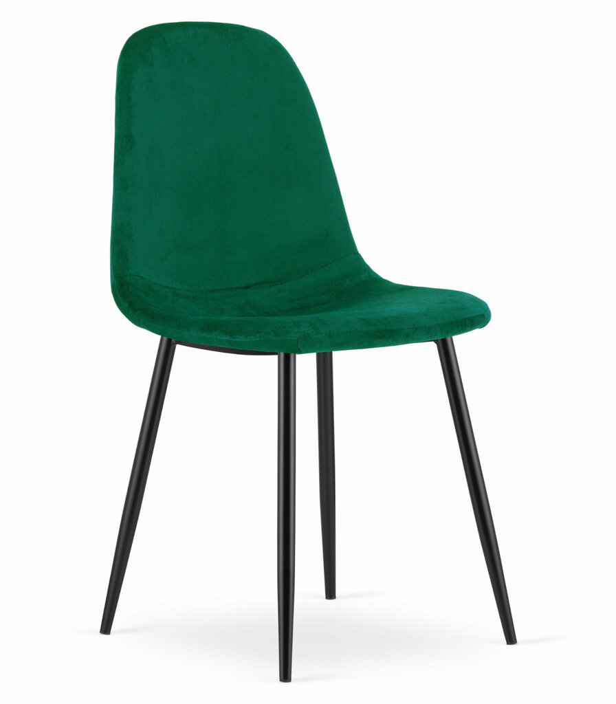 3-ių kėdžių komplektas Como, žalias kaina ir informacija | Virtuvės ir valgomojo kėdės | pigu.lt