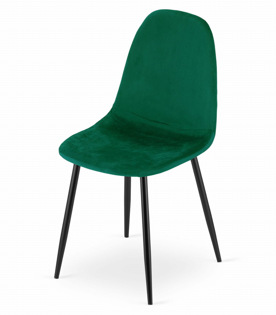 3-ių kėdžių komplektas Como, žalias kaina ir informacija | Virtuvės ir valgomojo kėdės | pigu.lt