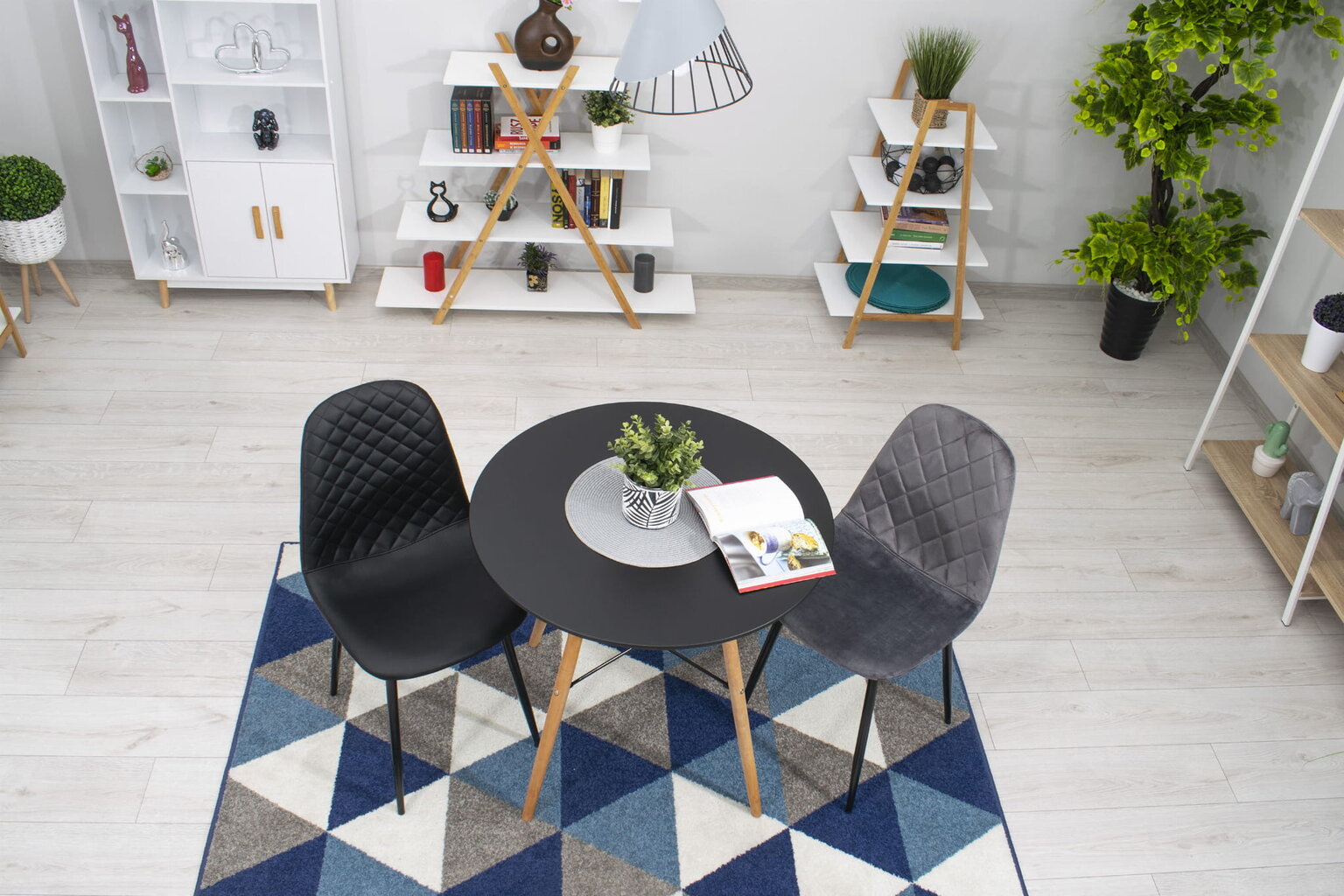 3-ių kėdžių komplektas Asti, pilkas kaina ir informacija | Virtuvės ir valgomojo kėdės | pigu.lt