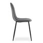 3-ių kėdžių komplektas Asti, pilkas kaina ir informacija | Virtuvės ir valgomojo kėdės | pigu.lt