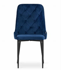 2-ių kėdžių komplektas Leobert Capri, mėlynas/juodas kaina ir informacija | Virtuvės ir valgomojo kėdės | pigu.lt
