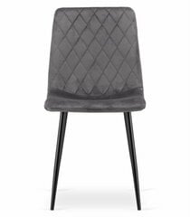 2-ių kėdžių komplektas Turin, pilkas kaina ir informacija | Virtuvės ir valgomojo kėdės | pigu.lt