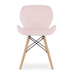 Набор из 2 стульев Lago, розовый цена и информация | Стулья для кухни и столовой | pigu.lt