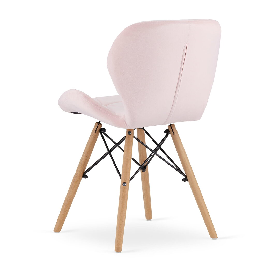 2-ių kėdžių komplektas Lago, rožinis kaina ir informacija | Virtuvės ir valgomojo kėdės | pigu.lt