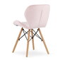 2-ių kėdžių komplektas Lago, rožinis kaina ir informacija | Virtuvės ir valgomojo kėdės | pigu.lt