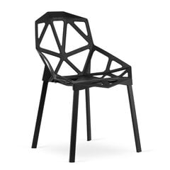 Комплект из 2-х стульев Essen, черного цвета цена и информация | Стулья для кухни и столовой | pigu.lt