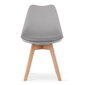 2-ių kėdžių komplektas Mark, pilkas цена и информация | Virtuvės ir valgomojo kėdės | pigu.lt