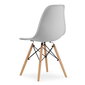 2-ių kėdžių komplektas Osaka, pilkas/rudas kaina ir informacija | Virtuvės ir valgomojo kėdės | pigu.lt
