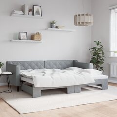 Sofa-lova vidaXL, 80x200 cm, pilka kaina ir informacija | Lovos | pigu.lt