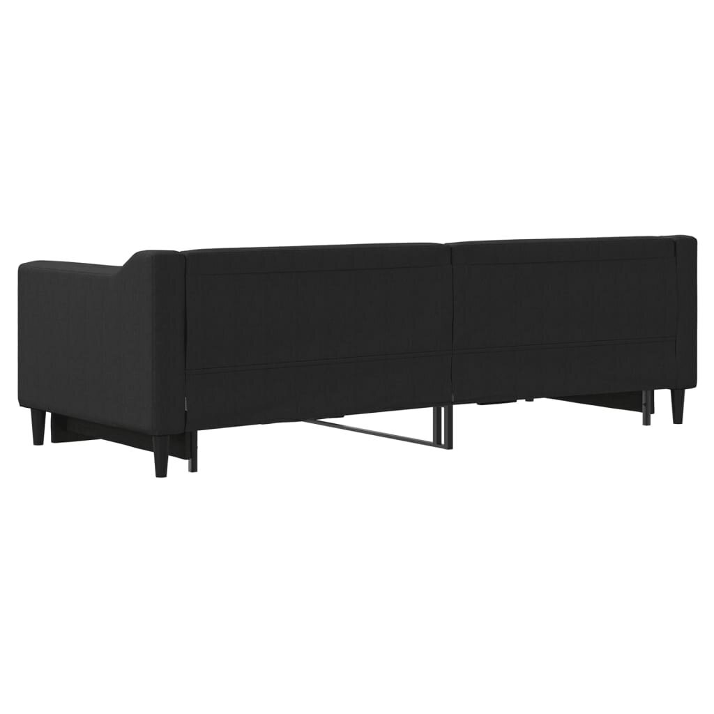 Sofa-lova vidaXL, 80x200 cm, juoda kaina ir informacija | Lovos | pigu.lt