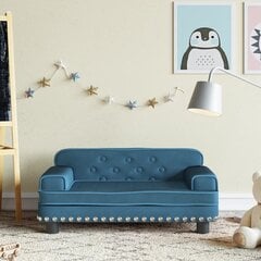 Vaikiška sofa vidaXL, mėlyna цена и информация | Детские диваны, кресла | pigu.lt