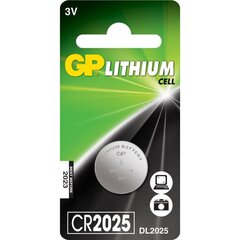 GP Lithium CR2032 батарейка цена и информация | Батарейки | pigu.lt