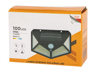 Sieninis šviestuvas LED PIR, juodas kaina ir informacija | Kiti priedai baldams | pigu.lt