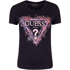 Marškinėliai moterims Guess 81893, juodi цена и информация | Женские футболки | pigu.lt