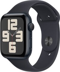 Apple Watch SE GPS 44мм Алюминиевый корпус Midnight со спортивным ремешком Midnight - M/L MRE93KS/A цена и информация | Смарт-часы (smartwatch) | pigu.lt