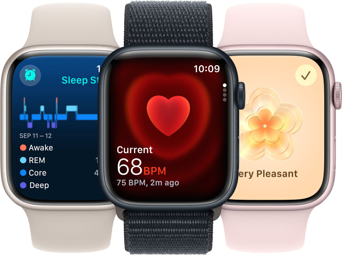 Apple Watch Series 9 41mm Midnight Aluminum/Midnight Sport Band kaina ir informacija | Išmanieji laikrodžiai (smartwatch) | pigu.lt