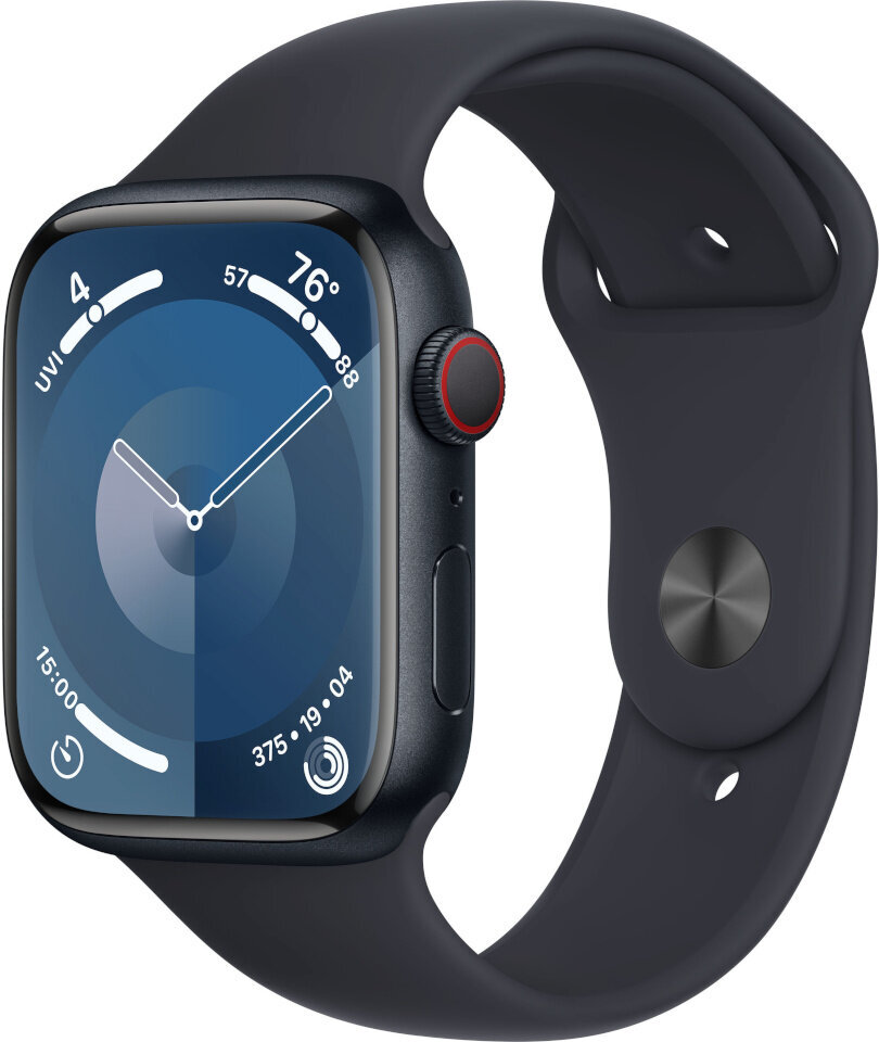 Apple Watch Series 9 45mm Midnight Aluminum/Midnight Sport Band kaina ir informacija | Išmanieji laikrodžiai (smartwatch) | pigu.lt