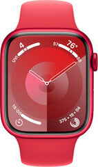 Apple Watch Series 9 GPS 45mm (PRODUCT)RED Aluminium Case with (PRODUCT)RED Sport Band - M/L MRXK3ET/A цена и информация | Смарт-часы (smartwatch) | pigu.lt