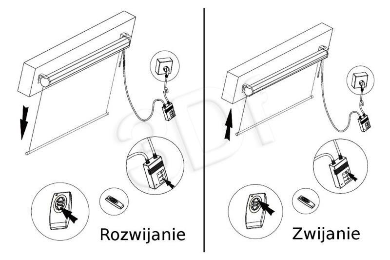 MACLEAN EKRAN PROJEKCYJNY ELEKTRYCZNY 120" 240X180 4:3 ŚCIANA LUB SUFIT MC-593 kaina ir informacija | Projektorių ekranai | pigu.lt