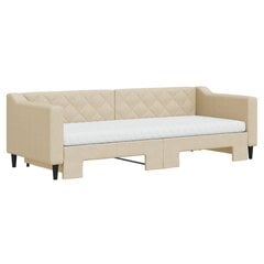 Sofa-lova vidaXL, 80x200 cm, smėlio kaina ir informacija | Lovos | pigu.lt