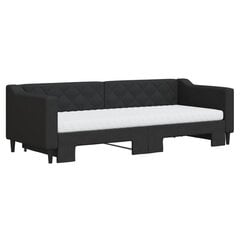 Sofa-lova vidaXL, 80x200 cm, juoda kaina ir informacija | Lovos | pigu.lt