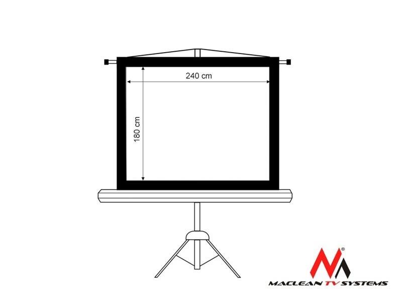 Maclean MC-608 120" 4:3 240X180 kaina ir informacija | Projektorių ekranai | pigu.lt