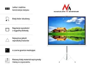 Maclean MC-608 120 дюймов 4:3 240X180 цена и информация | Экраны проекторов | pigu.lt