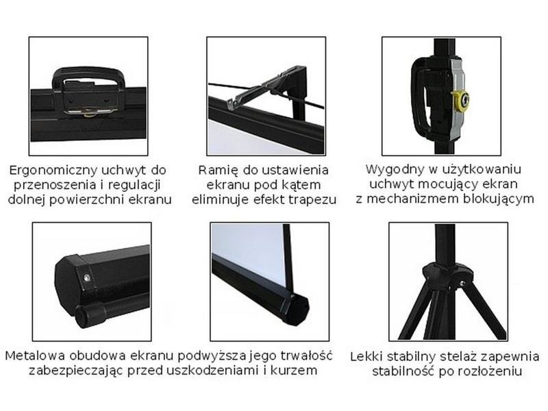 Maclean MC-536 72" 4:3 145X110 цена и информация | Projektorių ekranai | pigu.lt