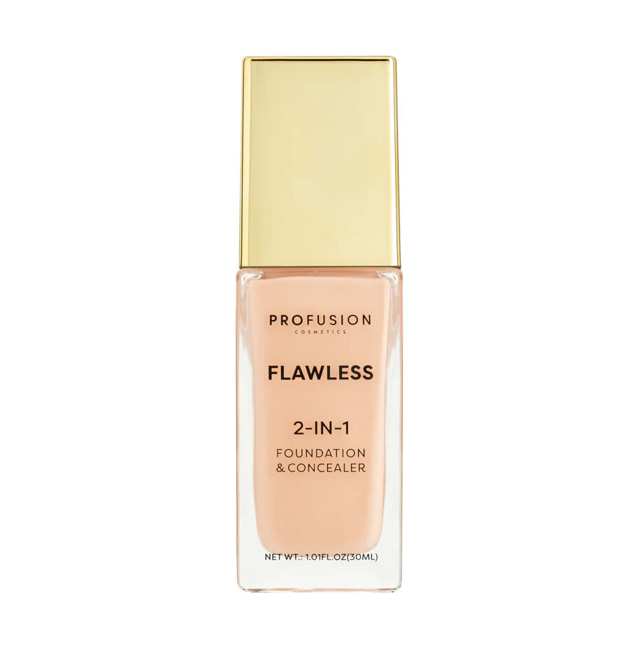 Makiažo pagrindas Profusion Cosmetics Flawless Foundation 2in1, Rose Ivory, 30 ml kaina ir informacija | Makiažo pagrindai, pudros | pigu.lt