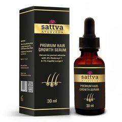 Augimą skatinantis serumas slenkantiems plaukams Sattva Ayurveda, 30 ml kaina ir informacija | Priemonės plaukų stiprinimui | pigu.lt