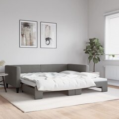 Sofa-lova vidaXL, 100x200 cm, pilka цена и информация | Кровати | pigu.lt