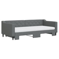 Sofa-lova vidaXL, 90x200 cm, pilka kaina ir informacija | Lovos | pigu.lt