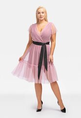 Эксклюзивное платье из фатина с оборками ASIA, розовое цена и информация | Платья | pigu.lt