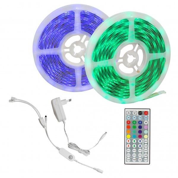 LED juosta Spectrum RGB su pultu, 10m kaina ir informacija | LED juostos | pigu.lt