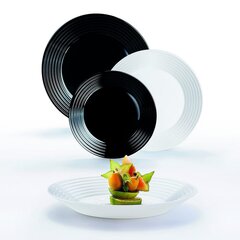 Посуда Luminarc 1900 Cтекло Черный и белый (18 Предметы) цена и информация | Посуда, тарелки, обеденные сервизы | pigu.lt