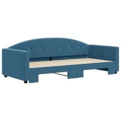 Sofa-lova vidaXL, 90x200 cm, mėlyna цена и информация | Кровати | pigu.lt