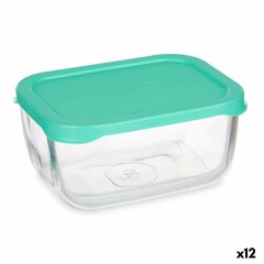 Судок SNOW BOX Зеленый Прозрачный Cтекло полиэтилен 420 ml (12 штук) цена и информация | Посуда для хранения еды | pigu.lt