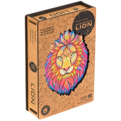 Medinė dėlionė Unidragon Mysterious Lion, 327 det. kaina ir informacija | Dėlionės (puzzle) | pigu.lt