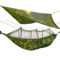 Подвесная палатка/гамак Бахар, зеленая цена и информация | Палатки | pigu.lt