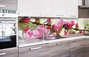 Lipnus fototapetas su laminavimu - Sakura, 260x60 cm kaina ir informacija | Fototapetai | pigu.lt
