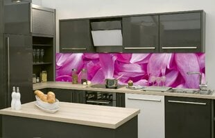 Lipnus fototapetas su laminavimu - Violetiniai žiedlapiai, 260x60 cm kaina ir informacija | Fototapetai | pigu.lt