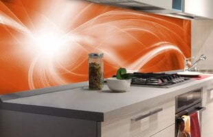 Lipnus fototapetas su laminavimu - Oranžinė abstrakcija, 180x60 cm kaina ir informacija | Fototapetai | pigu.lt