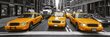 Lipnus fototapetas su laminavimu - Geltonasis taksi, 180x60 cm kaina ir informacija | Fototapetai | pigu.lt